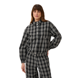 Ulla Bomber Jacket Black & White Check