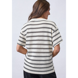 Veda-SS1 Top 19788 Cream Stripes