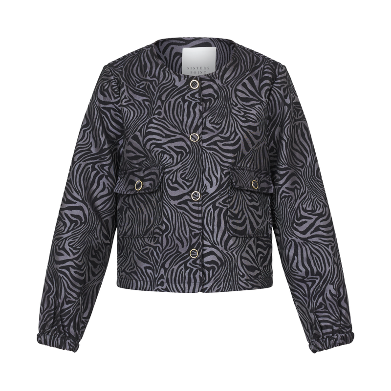 Vekis-Jacket Grey/black 18284