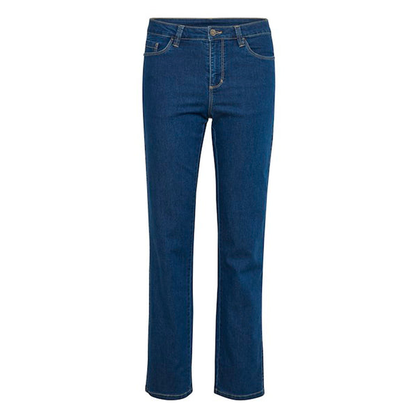 Vicky straight jeans medium blue washed (Levering 3-4 hverdage)