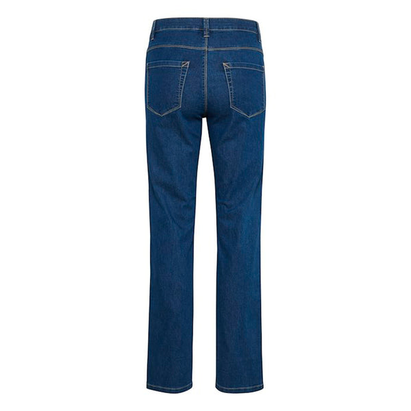 Vicky straight jeans medium blue washed (Levering 3-4 hverdage)