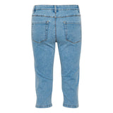 Capri jeans i lys denim
