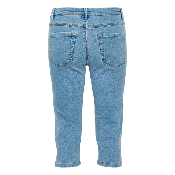 Capri jeans i lys denim