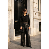 Vilda PU Leather Pants Black