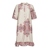 Wennise SS Frill Dress Pink Paisley