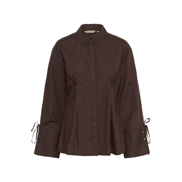Allison Olena Fitted Shirt Coffee