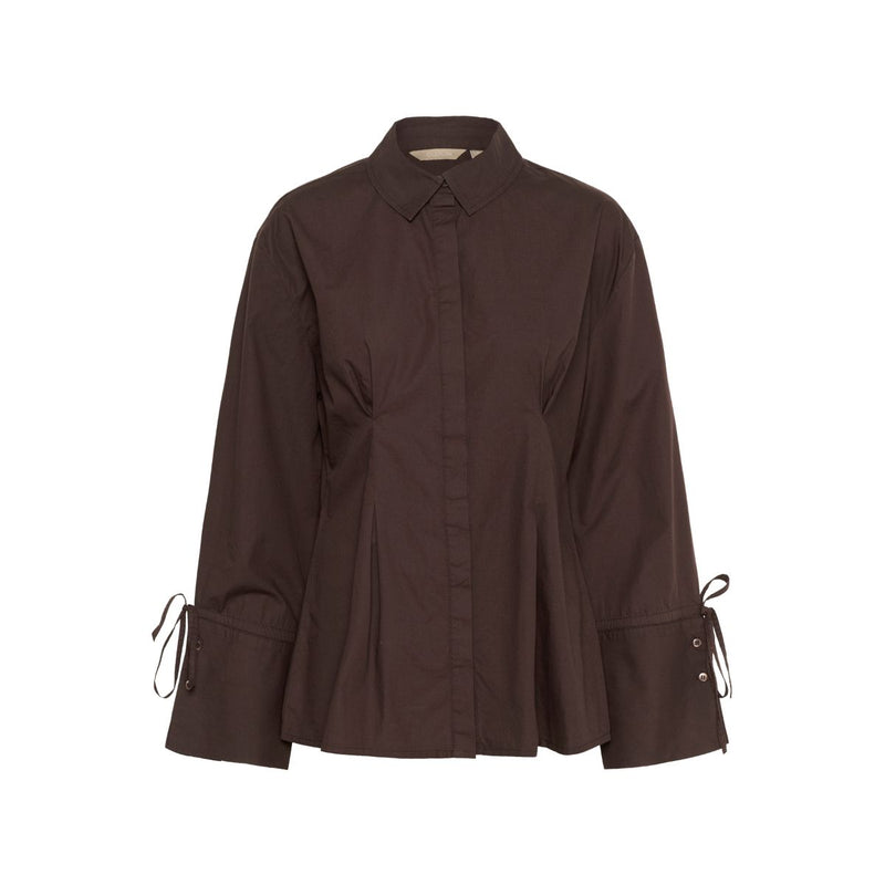 Allison Olena Fitted Shirt Coffee