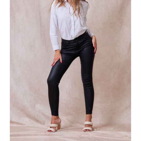 Ana Coated Jeans Black (forudbestilling. Afsendes midt uge 42)