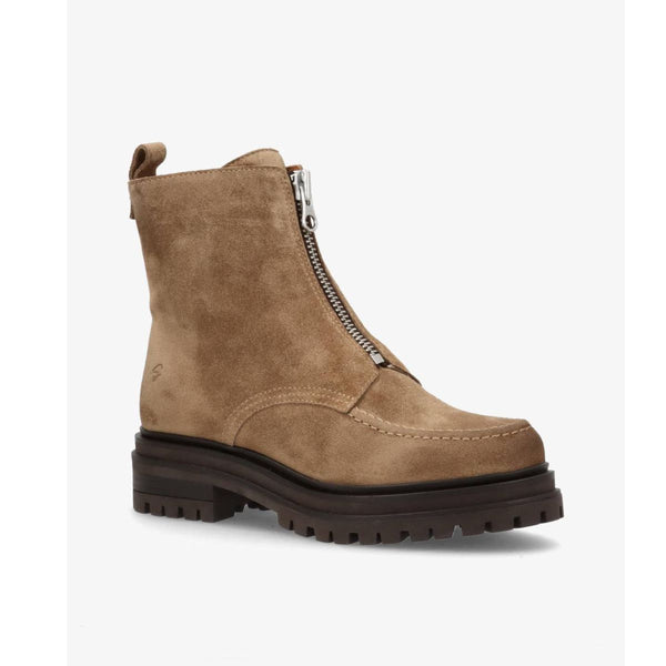 Aspen Zip Suede Taupe Moccasin Edition
