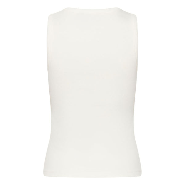 Carna Rhinestone Top Chalk