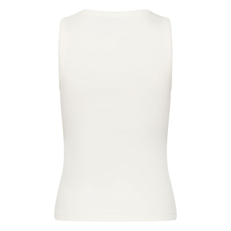 Carna Rhinestone Top Chalk