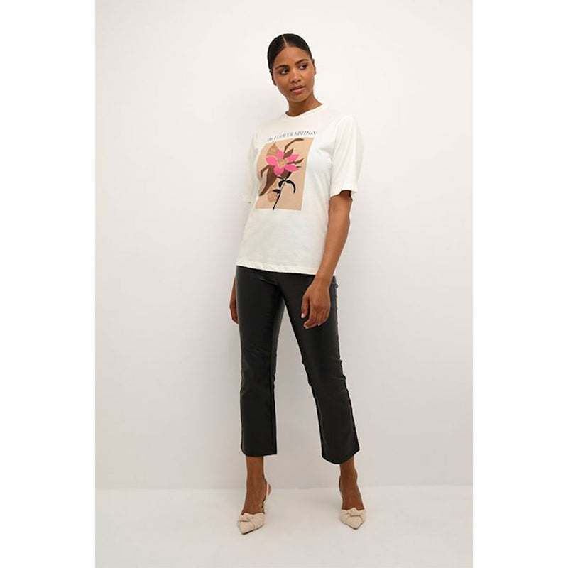 Cate t-shirt chalk/flower print