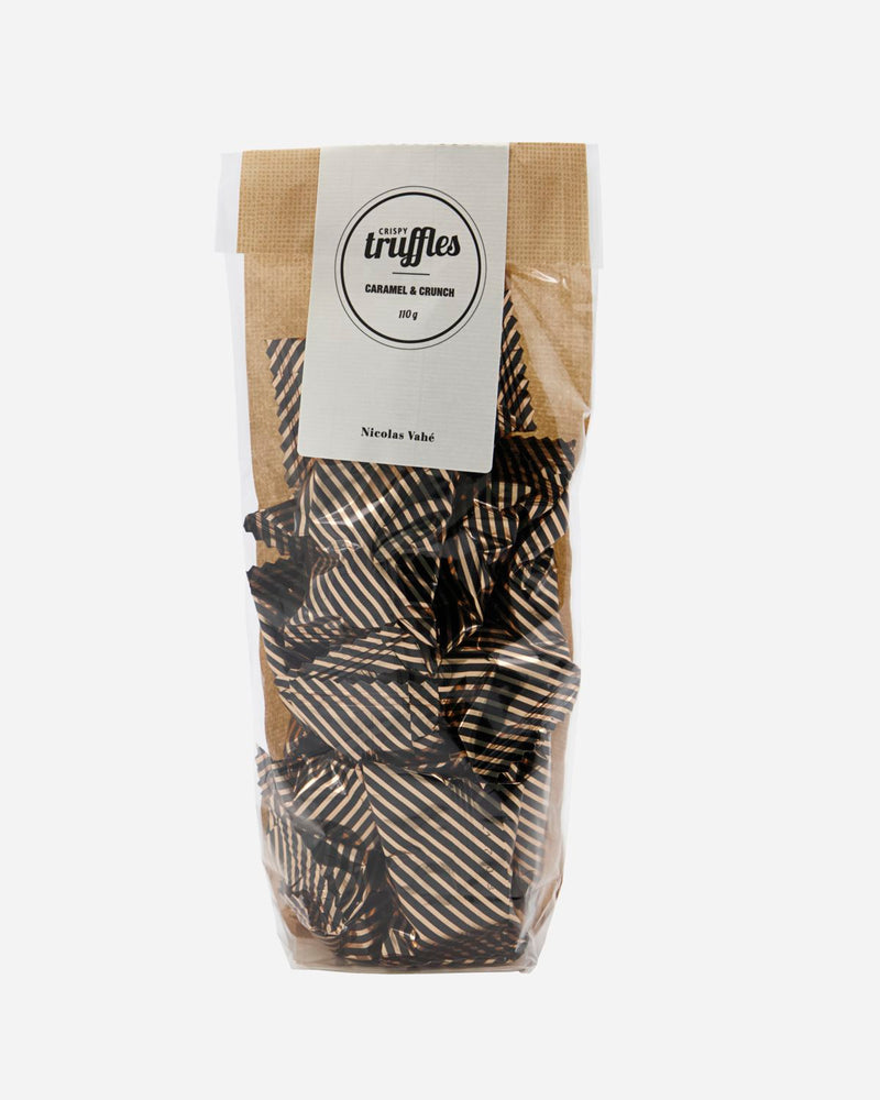 Trøfler med karamel crunch set forfra