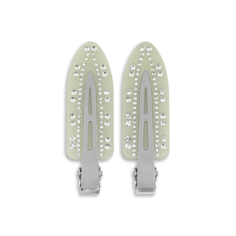 Crystal Clip 2pcs Green