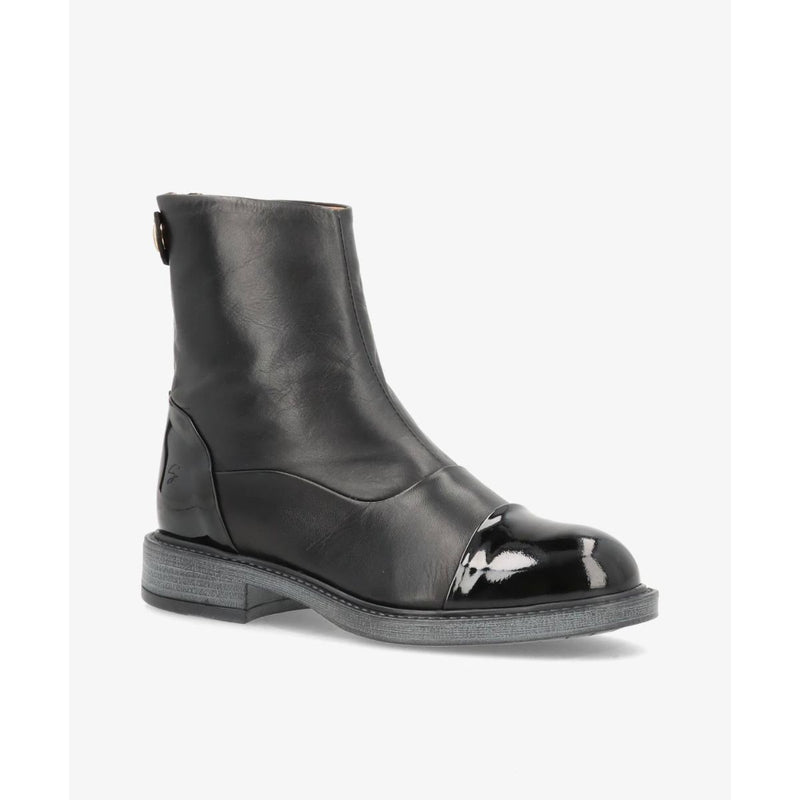 Dahlia Boot Leather Patent  Black