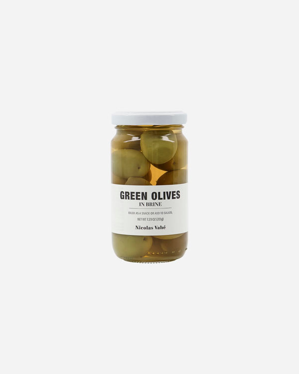 Green Olives in brine set forfra