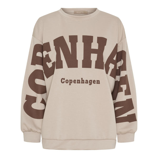 Marta du Cháteau Hibiscus SweatShirt Beige