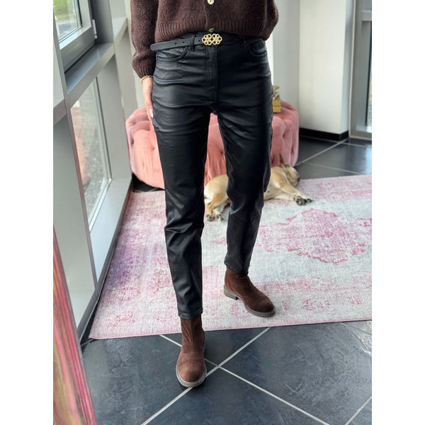 Inessa Coated Jeans Black