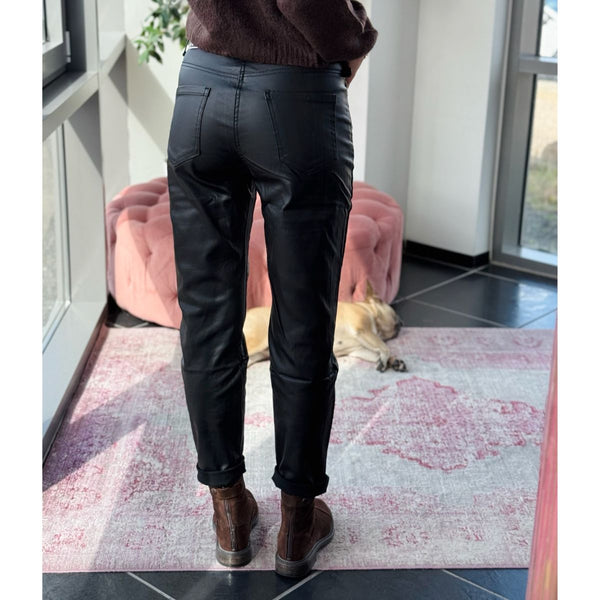 Inessa Coated Jeans Black