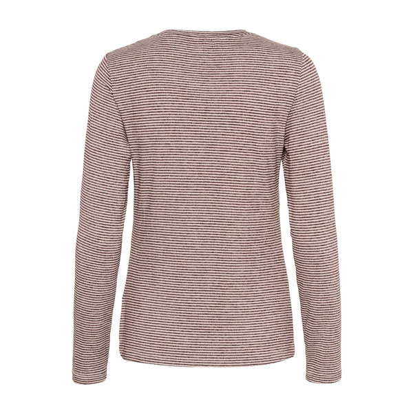 Alexandra Jersey LS T-Shirt Bordeaux/Creme