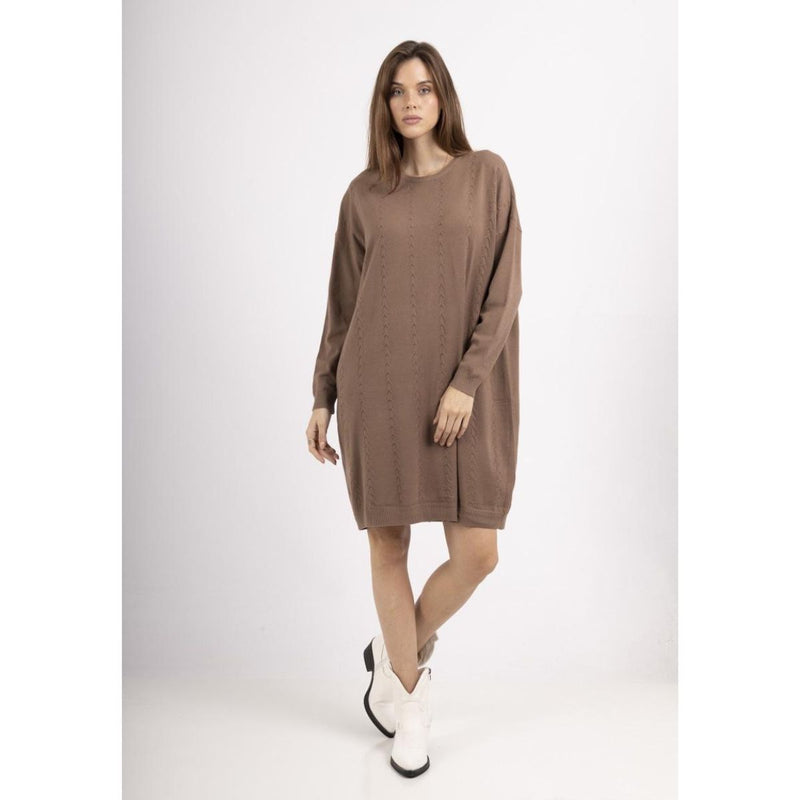 Ellie Knit Dress Brown
