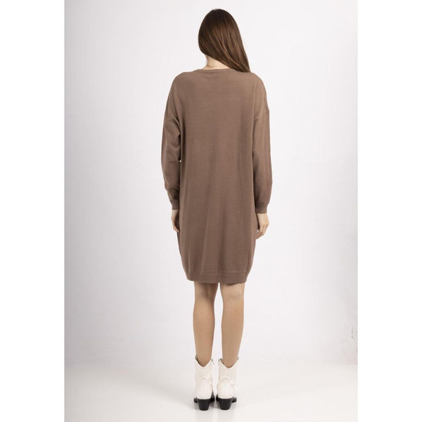 Ellie Knit Dress Brown
