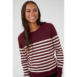 Lizza Striped Knit Pullover Windsor/Turtledove