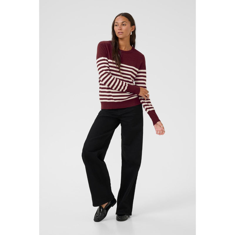 Lizza Striped Knit Pullover Windsor/Turtledove