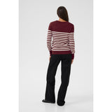 Lizza Striped Knit Pullover Windsor/Turtledove
