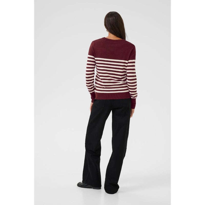 Lizza Striped Knit Pullover Windsor/Turtledove