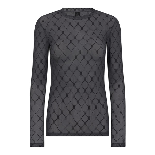 Hype The Detail Mesh Blouse Grey