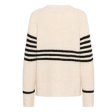 Nicky Stripe Pullover Offwhite/Black