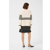 Nicky Stripe Pullover Offwhite/Black