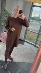 Malle Knit Dress Brown