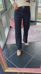 Saga Wide Leg Jeans Dark Blue
