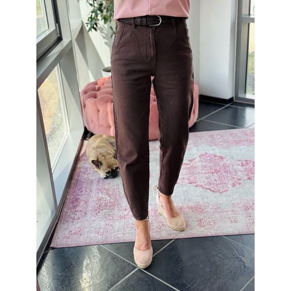 Tatiana Balloon Jeans Dark Brown