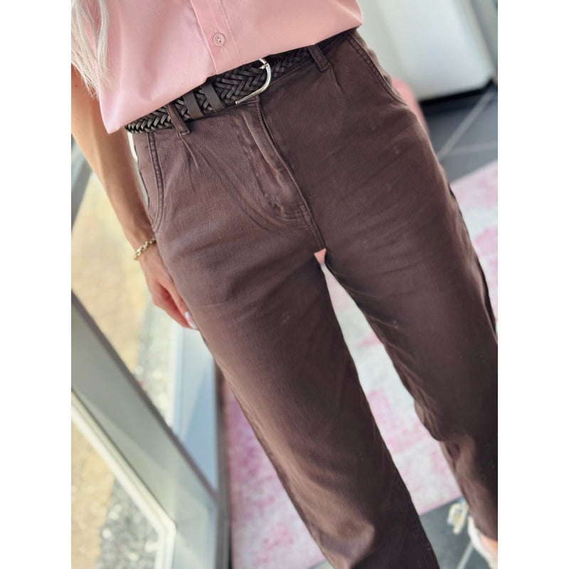 Tatiana Balloon Jeans Dark Brown