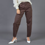 Tatiana Balloon Jeans Dark Brown