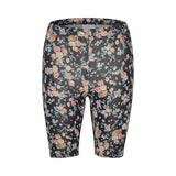 Blomstret shorts leggings med elastik i taljen