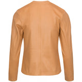 Athena coated suede jacket camel