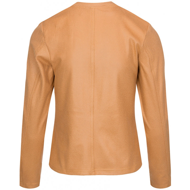 Athena coated suede jacket camel