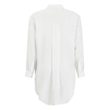 Klassisk lang hvid skjorte tunika