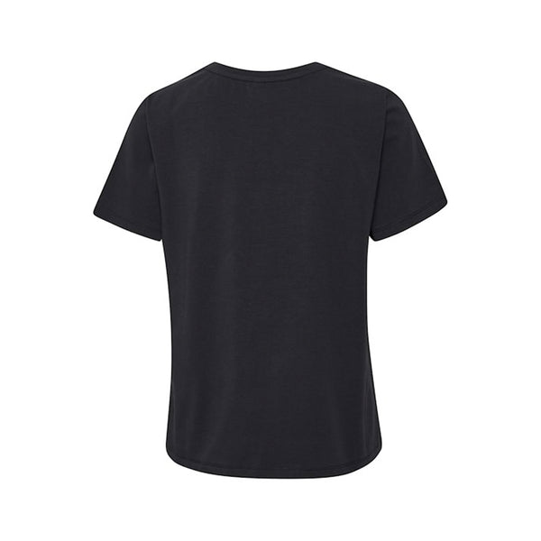 Cool sort tshirt fra culture med et 3D print af en kysmund eller læber den har rund hals og almindelige tshirt ærmer set bagfra