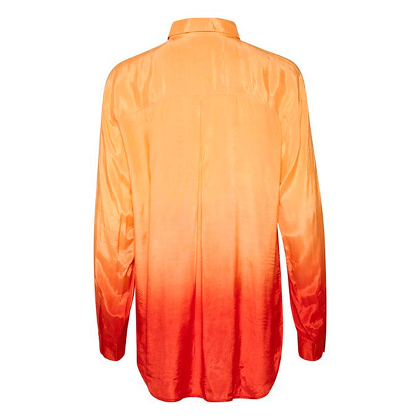 Kat shirt mock orange ombré