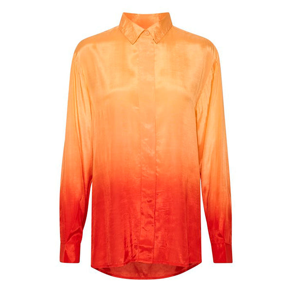 Kat shirt mock orange ombré