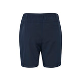 Mørkeblå habit shorts med elastikkant og opsmøg