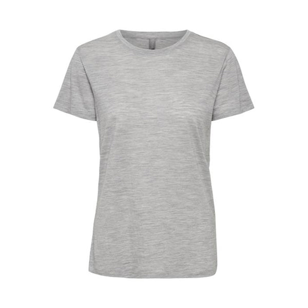 grå basis t-shirt fra Culture med rund hals og korte ærmer set forfra