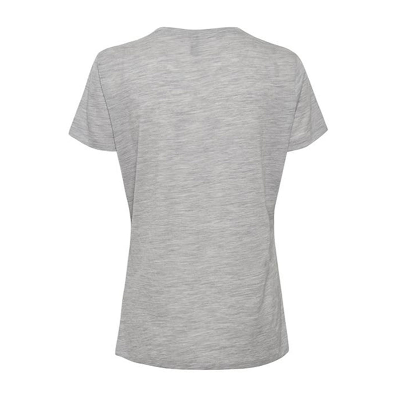 grå basis t-shirt fra Culture med rund hals og korte ærmer set bagfra