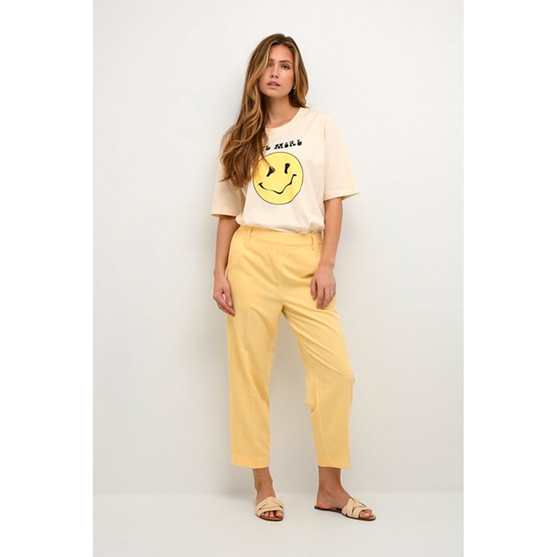 Sakura HW cropped pants pale banana