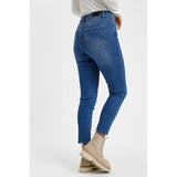 Sinem HW 7/8 jeans medium blue denim (Levering 3-4 hverdage)